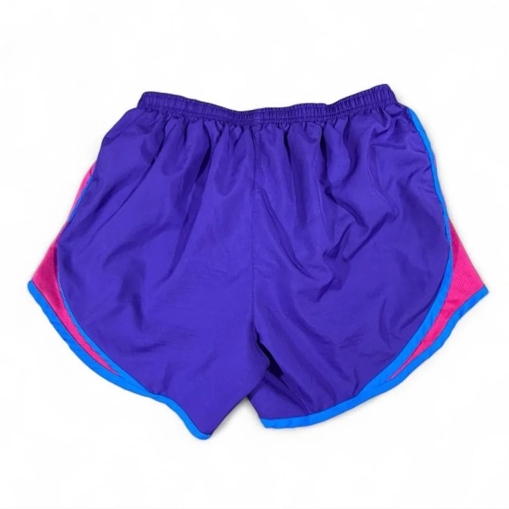 Nike Dri Fit Running Shorts Purple Pink Blue Athletic Gym Size M y2k style